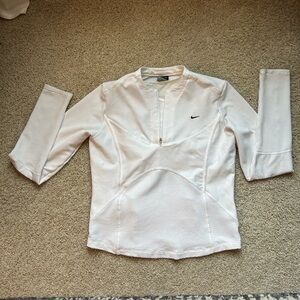 White Nike half zip!